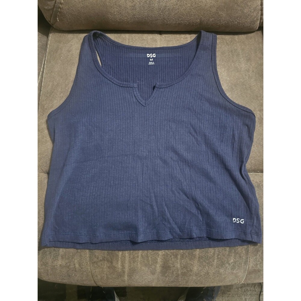 DSG Women's Top Notch Rib Tank Inkspot Blue Color Size M